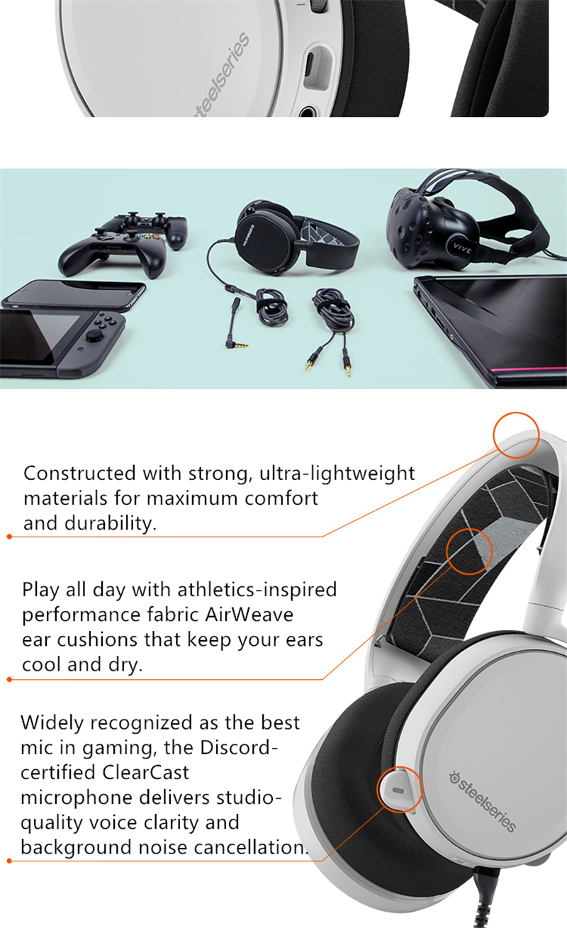 SteelSeries Arctis 3  All-Platform Gaming Headset