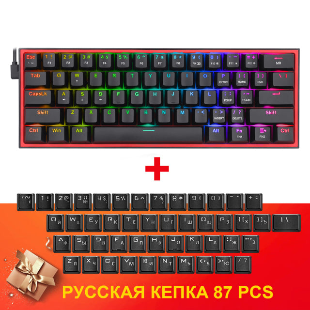 REDRAGON Fizz K617 RGB USB Mini Mechanical Gaming Keyboard